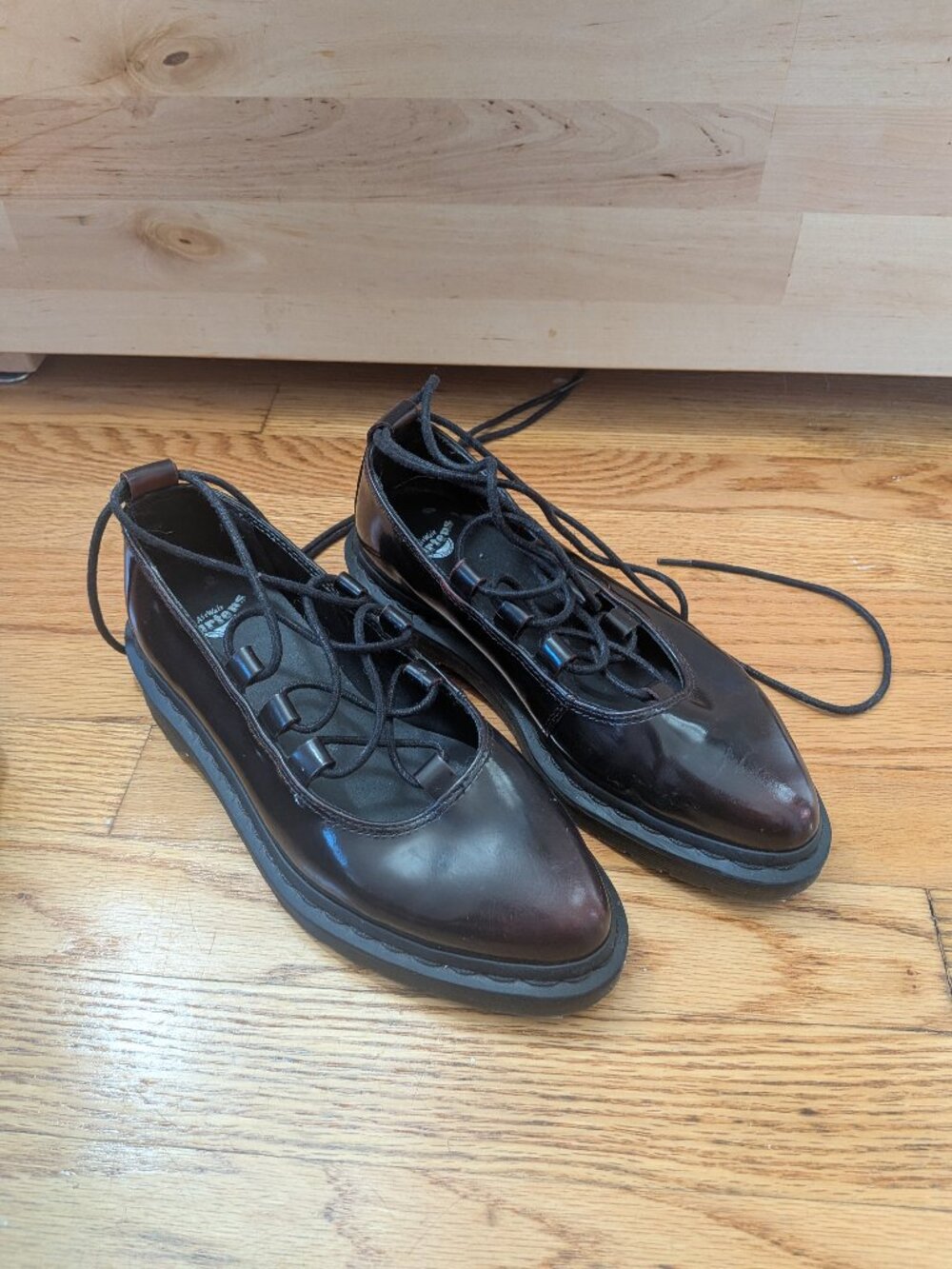 Elphie II Flats Arcadia Leather US6 UK4 EU37 New Laces